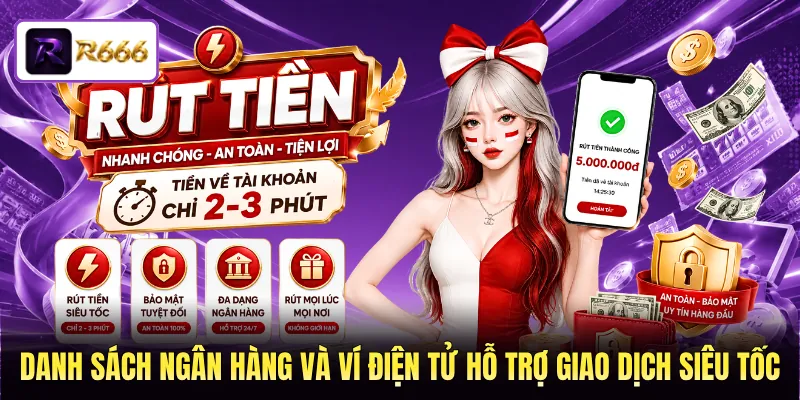 Danh sách ngân hàng và ví điện tử hỗ trợ giao dịch siêu tốc 