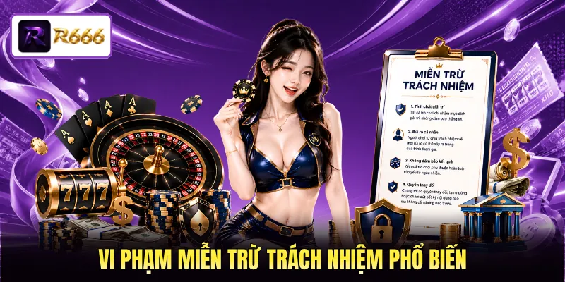 Vi phạm miễn trừ trách nhiệm phổ biến Vi phạm miễn trừ trách nhiệm phổ biến